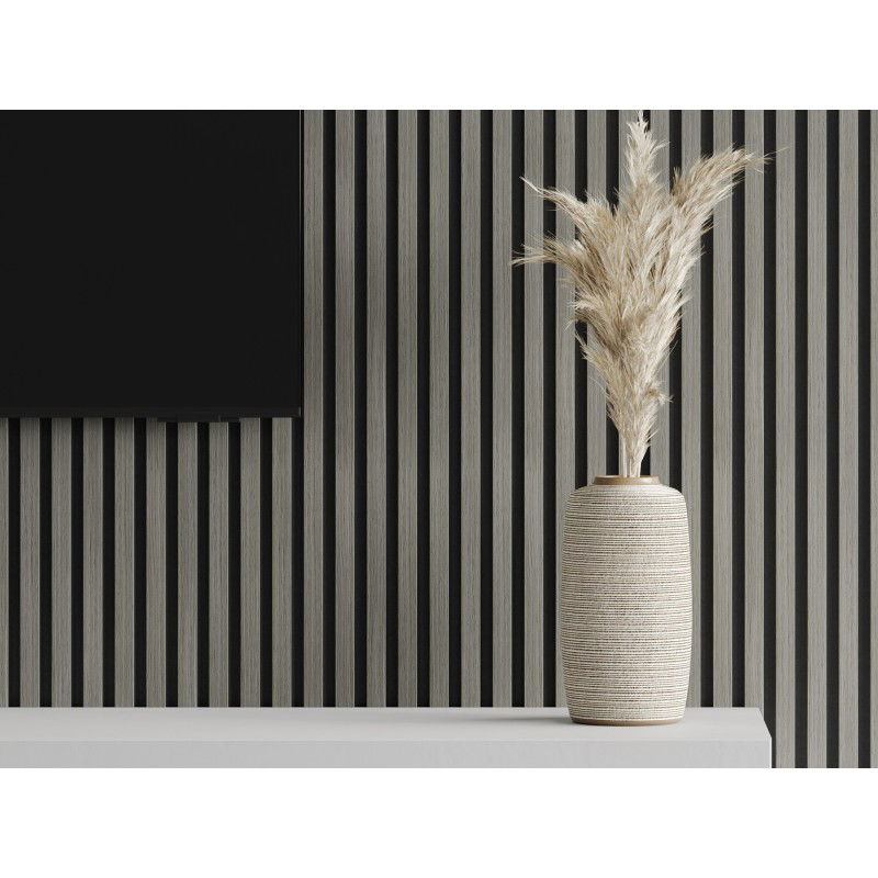 Mexen Lam-F nástěnné akustické lamely 275 x 30 cm, plsť 8 mm, technická dýha, Dub Heritage - S105-275307-3015-008