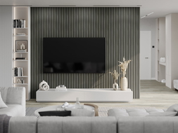 Mexen Lam-F nástěnné akustické lamely 275 x 30 cm, plsť 8 mm, technická dýha, Dub Heritage - S105-275307-3015-008