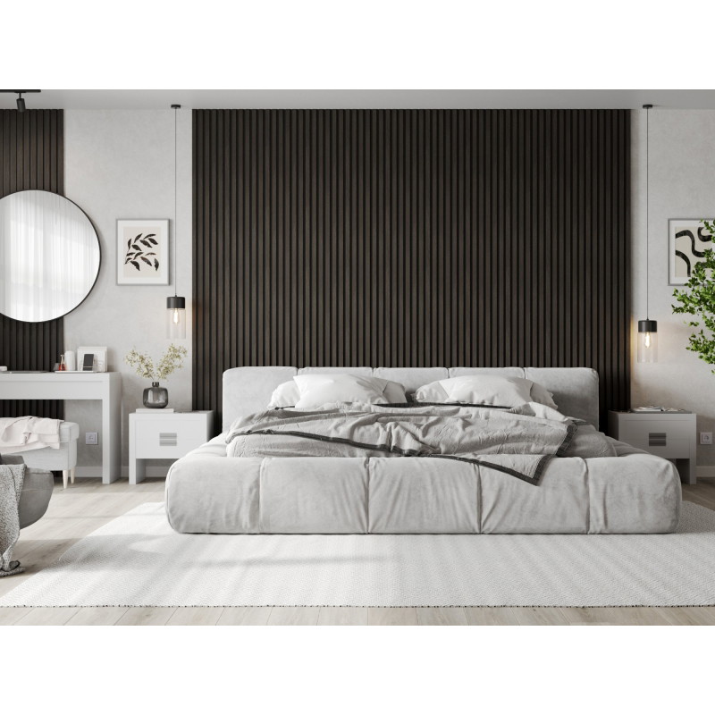 Mexen Lam-F akustické stěnové lamely 275 x 30 cm, plsť 8 mm, technická dýha, Stříbřitý Ořech - S105-275307-3015-009