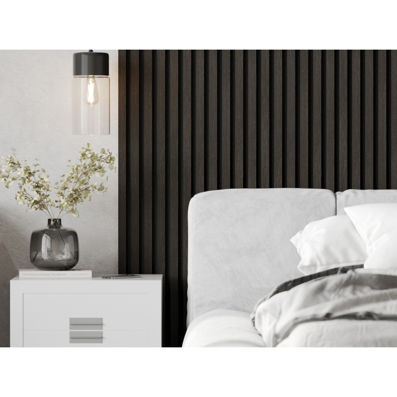 Mexen Lam-F akustické stěnové lamely 275 x 30 cm, plsť 8 mm, technická dýha, Stříbřitý Ořech - S105-275307-3015-009