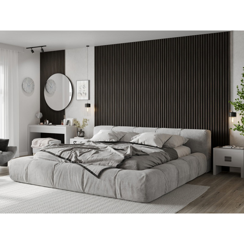 Mexen Lam-F akustické stěnové lamely 275 x 30 cm, plsť 8 mm, technická dýha, Stříbřitý Ořech - S105-275307-3015-009