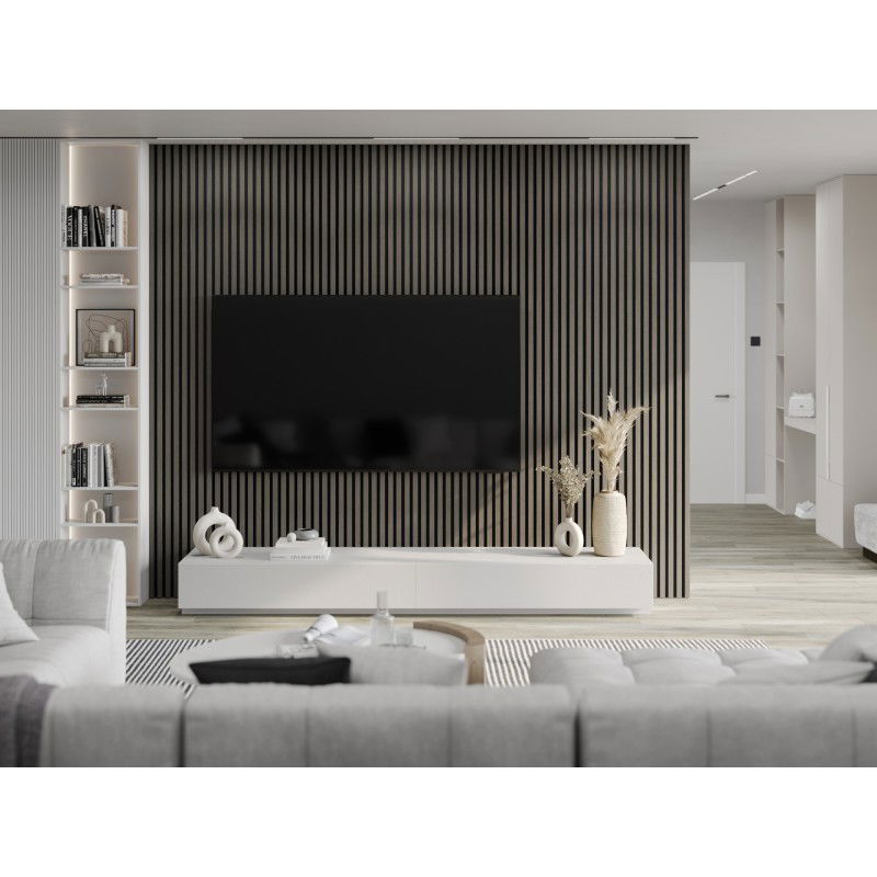 Mexen Lam-F stěnové akustické lamely 275 x 30 cm, plsť 8 mm, technická dýha, Onyksový Dub - S105-275307-3015-010