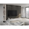 Mexen Lam-F akustické nástěnné lamely 275 x 30 cm, plsť 8 mm, technická dýha, Dub Onyksový - S105-275307-3015-010