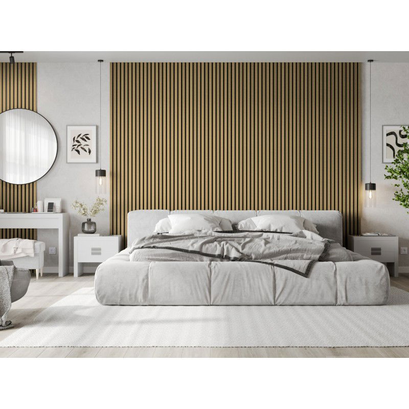 Mexen Lam-F nástěnné akustické lamely 275 x 30 cm, filc 8 mm, technická dýha, Přírodní bambus - S105-275307-3015-011