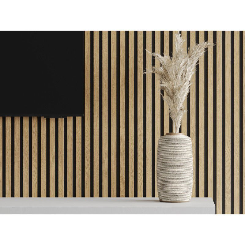 Mexen Lam-F nástěnné akustické lamely 275 x 30 cm, plsť 8 mm, technická dýha, Klasická borovice - S105-275307-3015-012