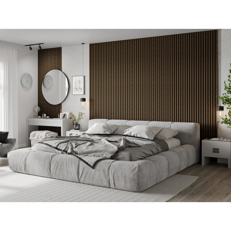 Mexen Lam-F akustické nástěnné lamely 275 x 30 cm, plsť 8 mm, technická dýha, Přírodní ořech - S105-275307-3015-016