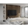 Mexen Lam-F akustické stěnové lamely 275 x 30 cm, plsť 8 mm, technická dýha, Kakaový ořech - S105-275307-3015-018