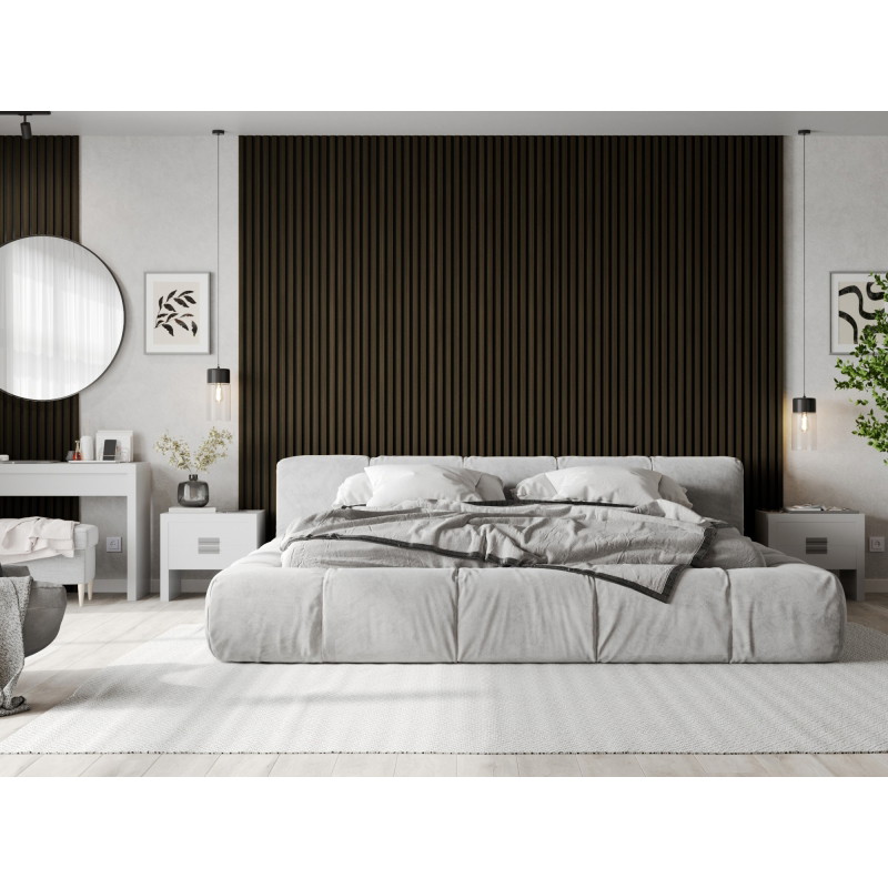 Mexen Lam-F akustické nástěnné lamely 275 x 30 cm, plsť 8 mm, technická dýha, Královský eben - S105-275307-3015-020