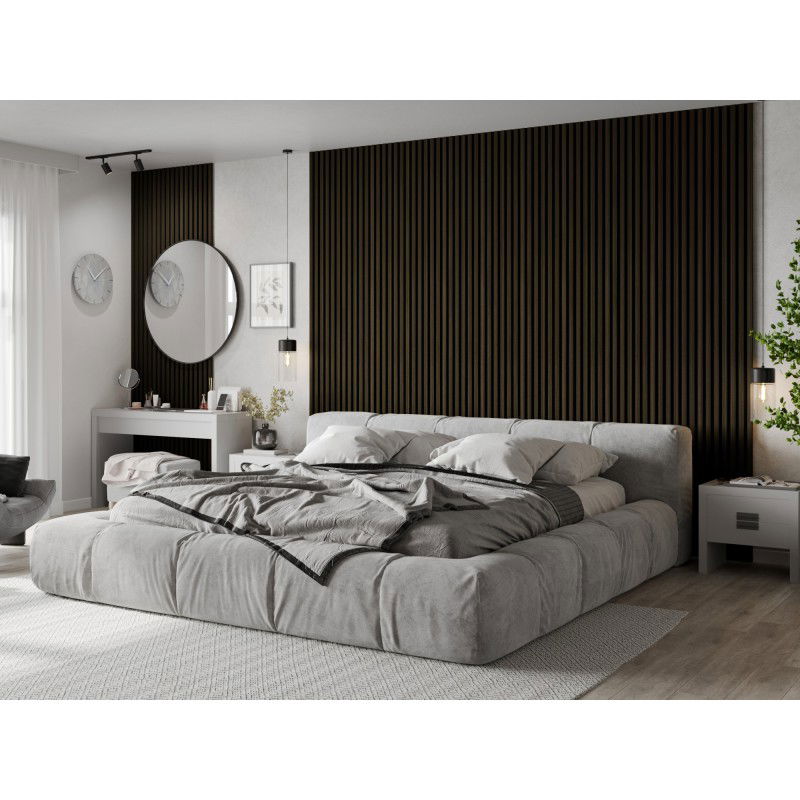 Mexen Lam-F nástěnné akustické lamely 275 x 30 cm, plst 8 mm, technická dýha, Královský Eben - S105-275307-3015-020