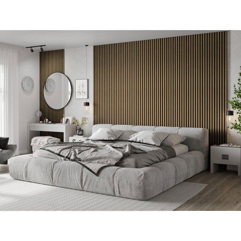 Mexen Lam-F nástěnné akustické lamely 275 x 30 cm, plsť 8 mm, technická dýha, Světle ořechový - S105-275307-3015-017