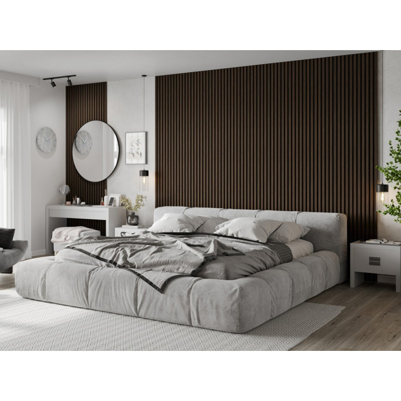 Mexen Lam-F akustické nástěnné lamely 275 x 30 cm, plsť 8 mm, technická dýha, tmavý ořech - S105-275307-3015-024