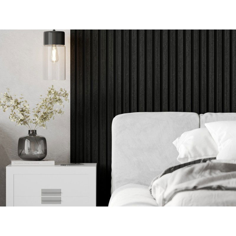 Mexen Lam-F nástěnné akustické lamely 275 x 30 cm, plsť 8 mm, technická dýha, Stříbrný černý dub - S105-275307-3015-025