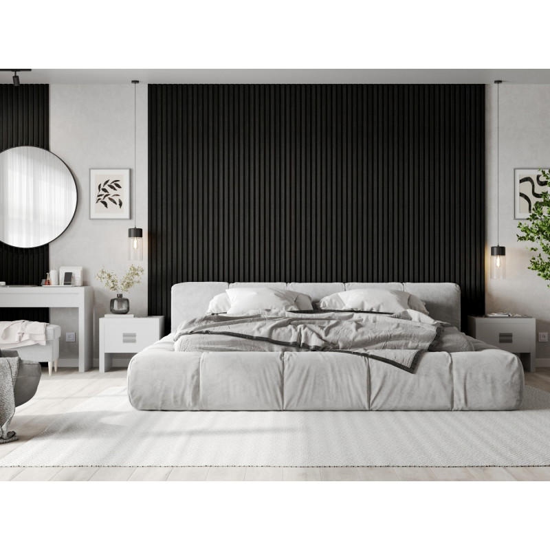 Mexen Lam-F akustické nástěnné lamely 275 x 30 cm, plsť 8 mm, technická dýha, Stříbrný Černý Dub