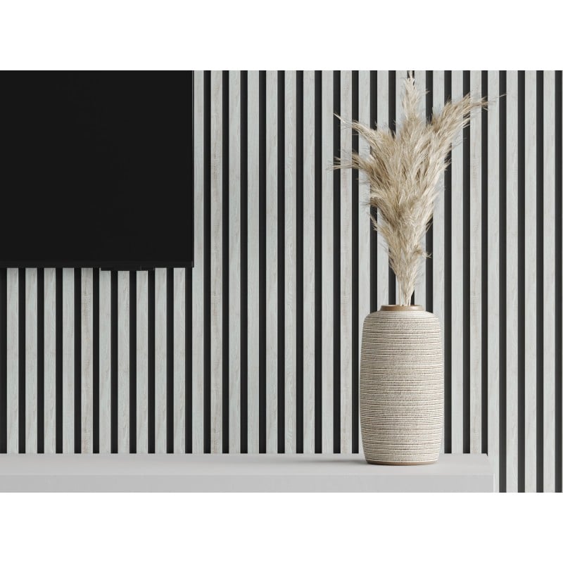 Mexen Lam-B nástěnné lamely 275 x 31,5 cm, deska HDF 4 mm, Ledový Dub - S100-275317-2812-061