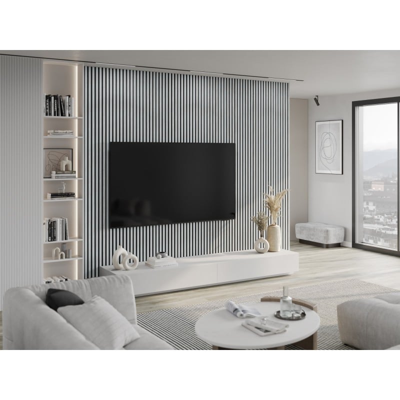 Mexen Lam-B nástěnné lamely 275 x 31,5 cm, deska HDF 4 mm, Ledový Dub - S100-275317-2812-061