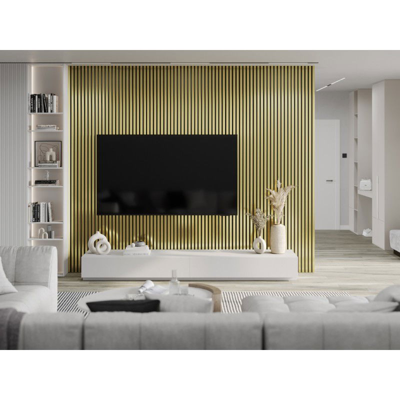 Mexen Lam-B stěnové lamely 275 x 31,5 cm, HDF deska 4 mm, Zlatá - S100-275317-2812-057
