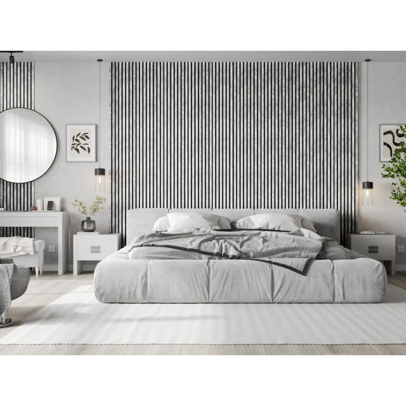 Mexen Lam-B stěnové lamely 275 x 31,5 cm, HDF deska 4 mm, Bělený dub - S100-275317-2812-064