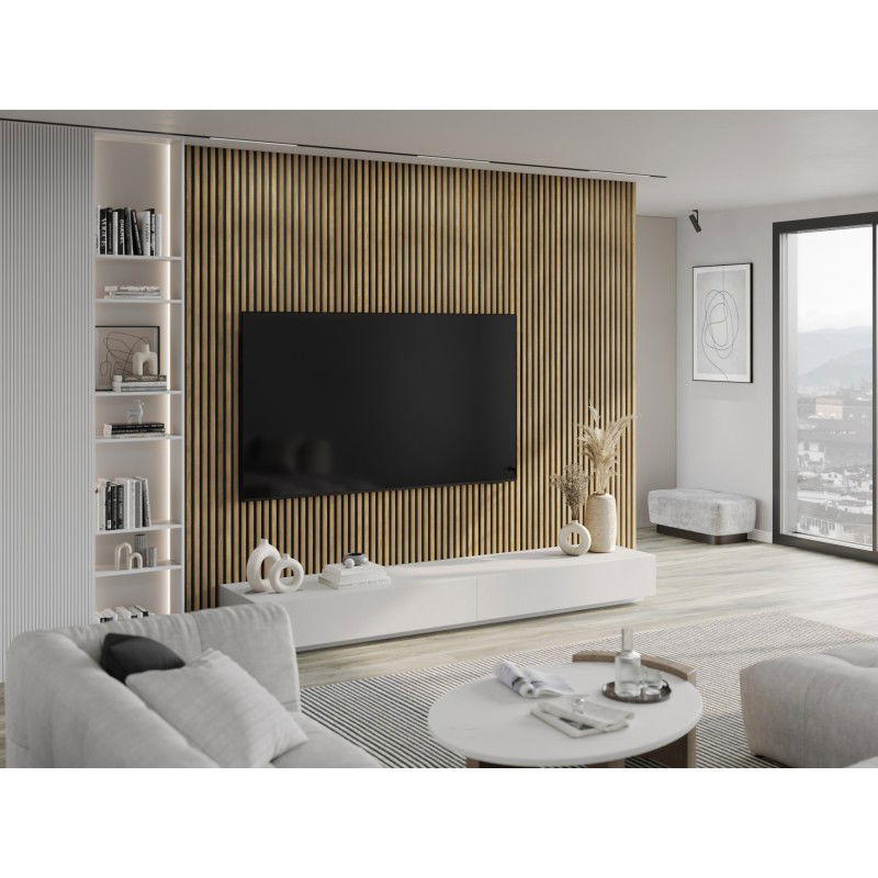 Mexen Lam-B nástěnné lamely 275 x 31,5 cm, deska HDF 4 mm, Dub Medový - S100-275317-2812-066