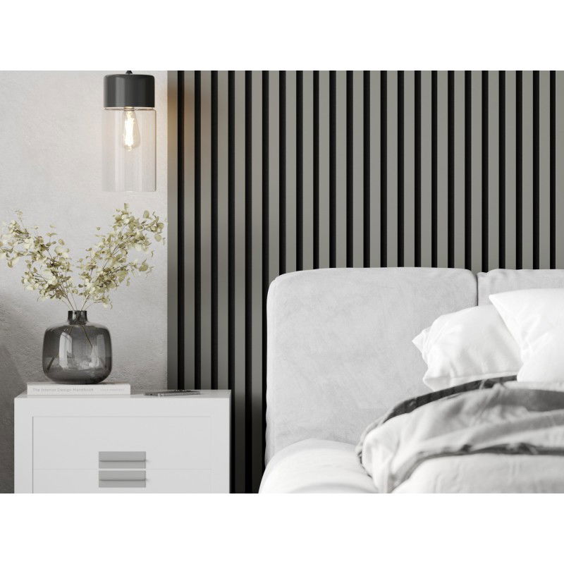 Mexen Lam-F akustické stěnové lamely 275 x 31,5 cm, plsť 6 mm, Šedá Mat - S105-275317-2812-052