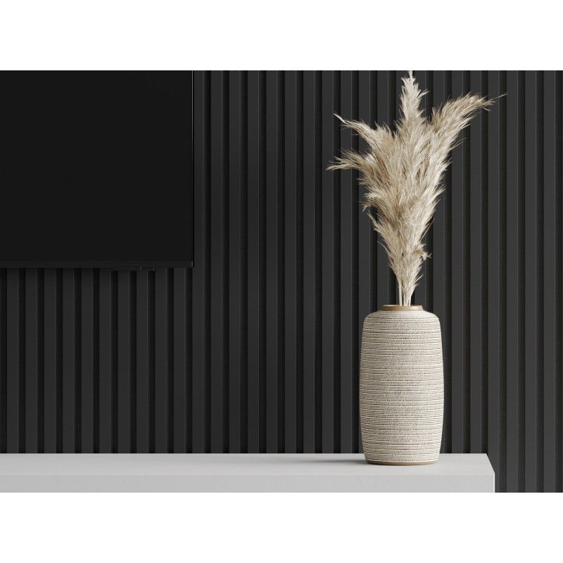 Mexen Lam-F lamely nástěnné akustické 275 x 31,5 cm, plsť 6 mm, Černý Mat - S105-275317-2812-053