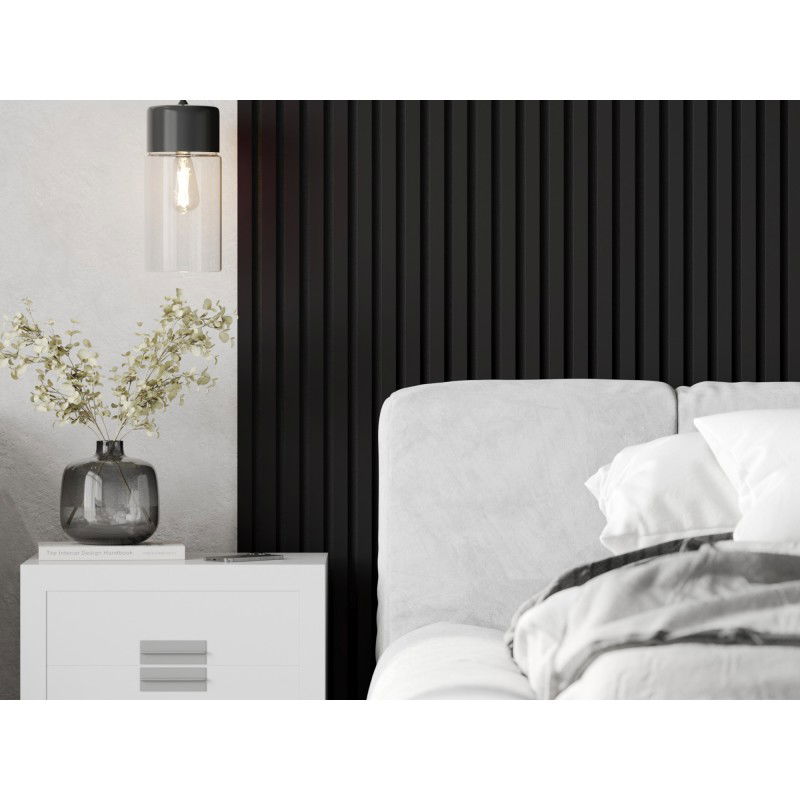 Mexen Lam-F nástěnné akustické lamely 275 x 31,5 cm, plsť 6 mm, Černý Lesk - S105-275317-2812-055