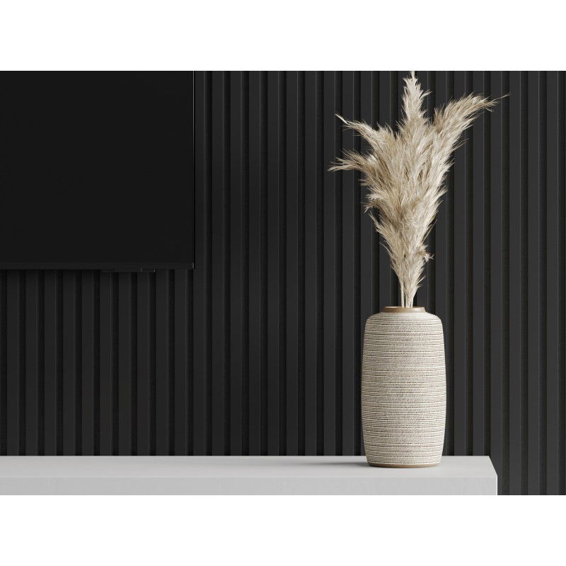 Mexen Lam-F nástěnné akustické lamely 275 x 31,5 cm, plsť 6 mm, Černý Lesk - S105-275317-2812-055