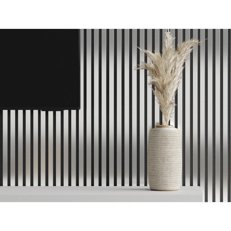 Mexen Lam-F akustické stěnové lamely 275 x 31,5 cm, filc 6 mm, Stříbrné - S105-275317-2812-056