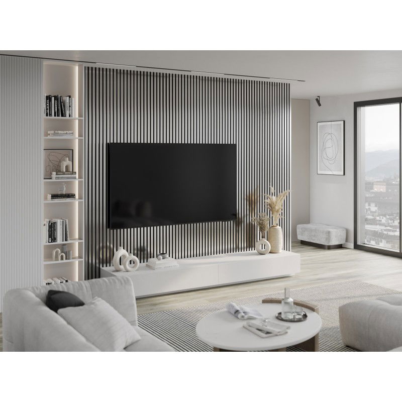 Mexen Lam-F akustické stěnové lamely 275 x 31,5 cm, filc 6 mm, Stříbrné - S105-275317-2812-056