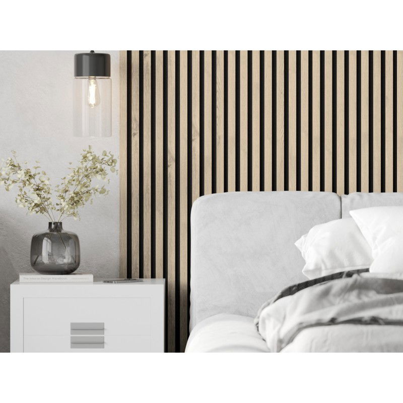 Mexen Lam-F stěnové akustické lamely 275 x 31,5 cm, plsť 6 mm, Perlový Dub - S105-275317-2812-058