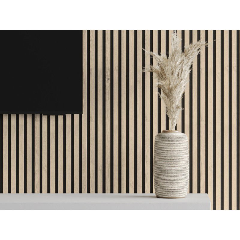 Mexen Lam-F stěnové akustické lamely 275 x 31,5 cm, plsť 6 mm, Perlový Dub - S105-275317-2812-058