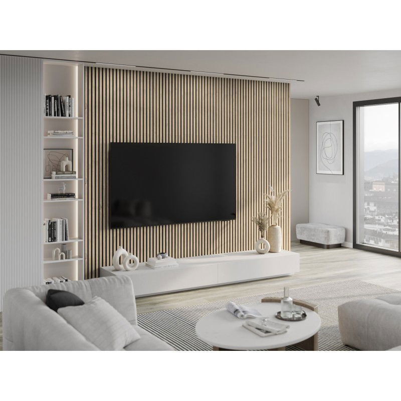 Mexen Lam-F stěnové akustické lamely 275 x 31,5 cm, plsť 6 mm, Perlový Dub - S105-275317-2812-058