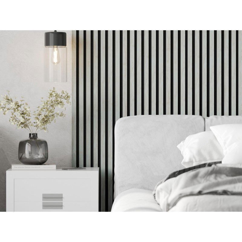 Mexen Lam-F akustické nástěnné lamely 275 x 31,5 cm, plsť 6 mm, Ledový Dub - S105-275317-2812-061