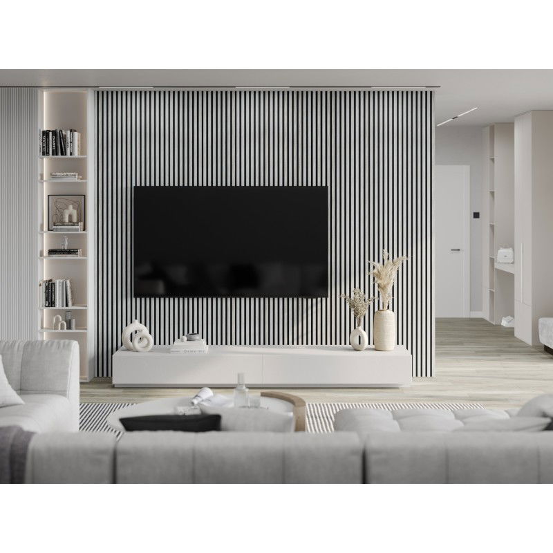 Mexen Lam-F akustické nástěnné lamely 275 x 31,5 cm, plsť 6 mm, Ledový Dub - S105-275317-2812-061