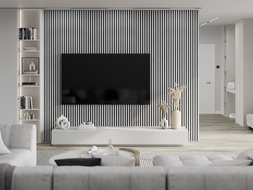 Mexen Lam-F akustické nástěnné lamely 275 x 31,5 cm, plsť 6 mm, Ledový Dub - S105-275317-2812-061