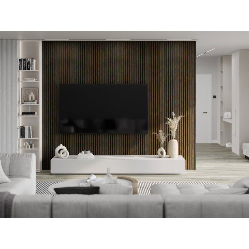 Mexen Lam-F nástěnné akustické lamely 275 x 31,5 cm, plsť 6 mm, Dub Espresso - S105-275317-2812-065