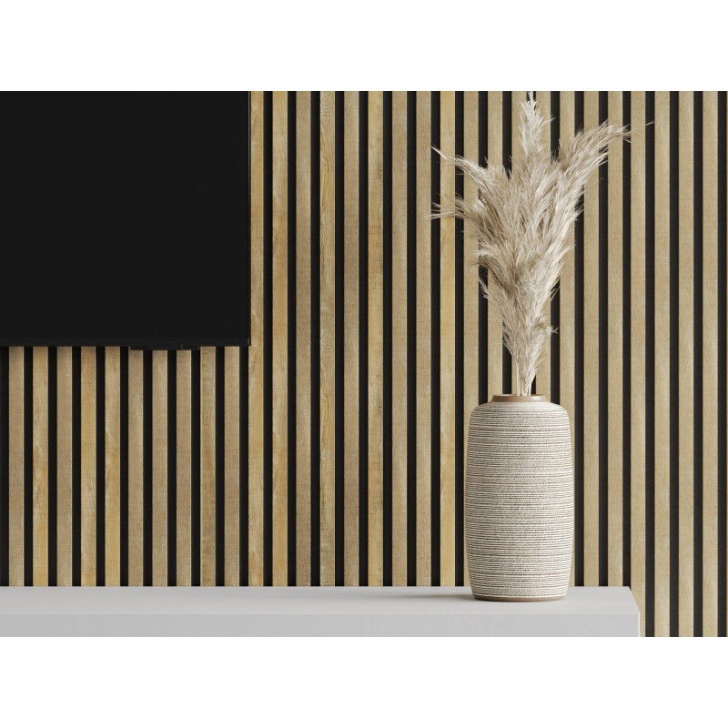 Mexen Lam-F nástěnné akustické lamely 275 x 31,5 cm, plsť 6 mm, Medový Dub - S105-275317-2812-066