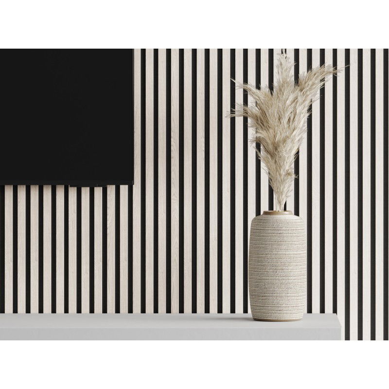 Mexen Lam-F nástěnné akustické lamely 275 x 31,5 cm, plsť 6 mm, Polární Dub - S105-275317-2812-067