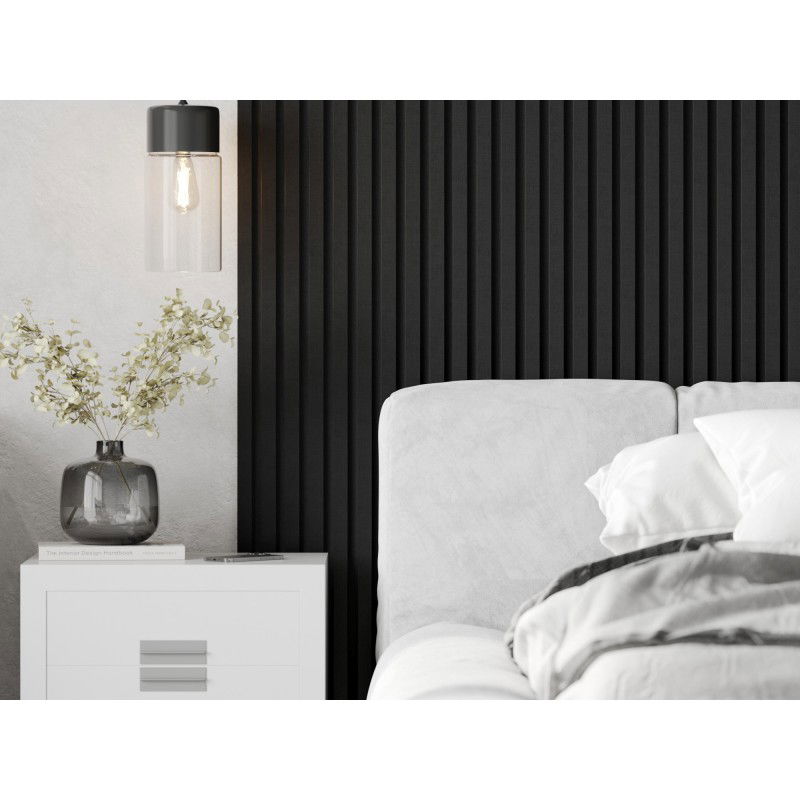 Mexen Lam-F akustické stěnové lamely 275 x 31,5 cm, plsť 6 mm, Len Černý - S105-275317-2812-069