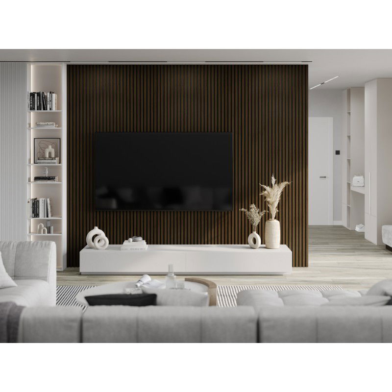 Mexen Lam-F akustické stěnové lamely 275 x 31,5 cm, plsť 6 mm, Wenge - S105-275317-2812-071