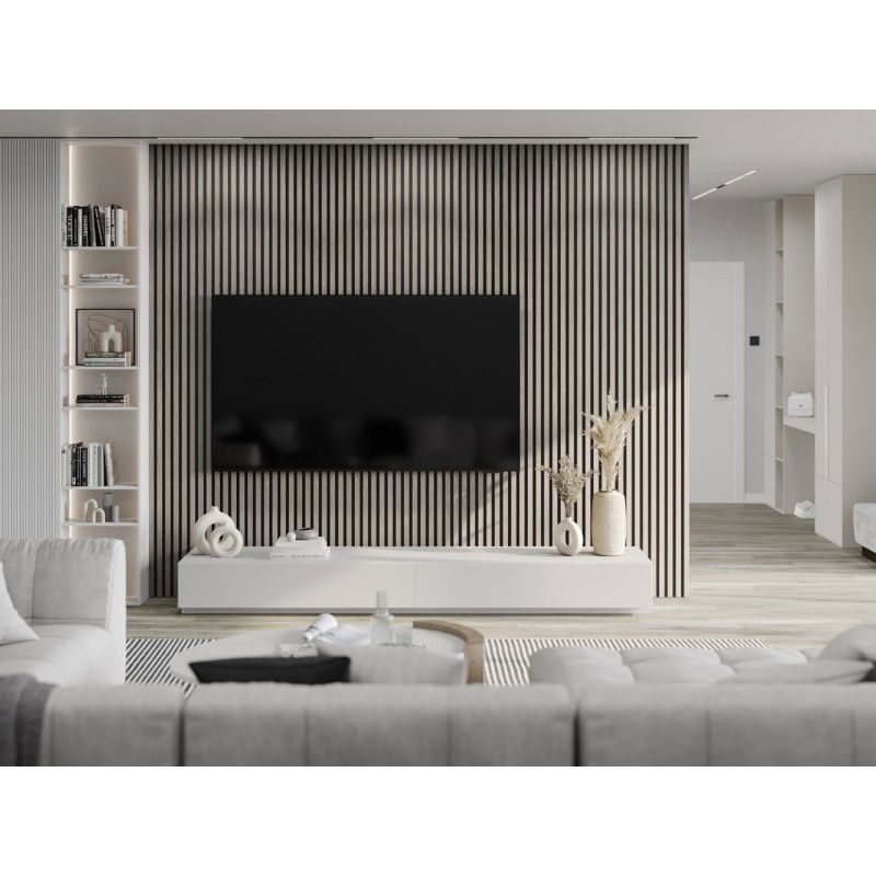 Mexen Lam-B vzorek stěnových lamel, HDF deska 4 mm, technická dýha, Popelavý dub - S100-005-S