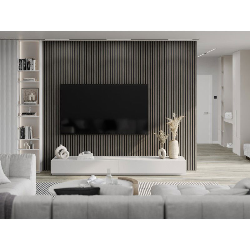 Mexen Lam-B vzorek stěnových lamel, deska HDF 4 mm, technická dýha, Dub Onyxový - S100-010-S