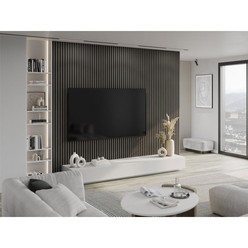 Mexen Lam-B vzorek stěnových lamel, deska HDF 4 mm, technická dýha, Dub Onyxový - S100-010-S