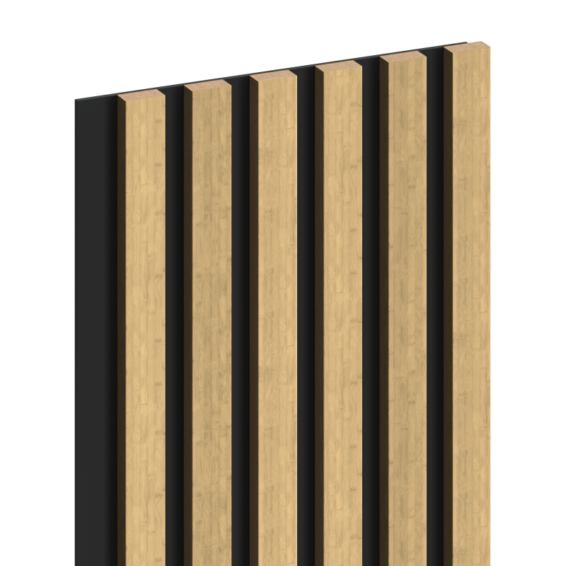 Mexen Lam-B vzorek nástěnné lamely, deska HDF 4 mm, technická dýha, Přírodní Bambus - S100-011-S