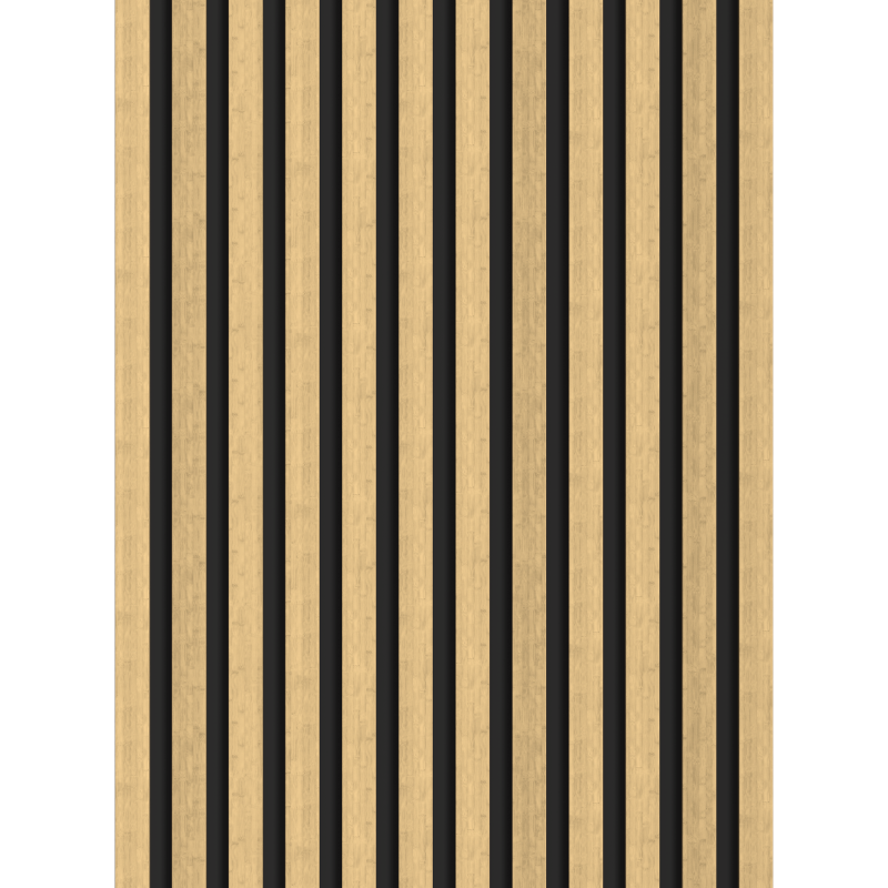 Mexen Lam-B vzorek nástěnné lamely, deska HDF 4 mm, technická dýha, Přírodní Bambus - S100-011-S