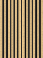 Mexen Lam-B vzorek nástěnné lamely, deska HDF 4 mm, technická dýha, Přírodní Bambus - S100-011-S