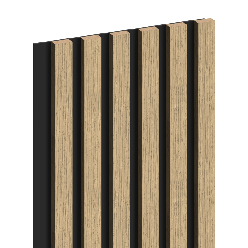 Mexen Lam-B vzorek nástěnných lamel, deska HDF 4 mm, technická dýha, Lněný ořech - S100-015-S