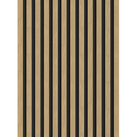 Mexen Lam-B vzorek nástěnných lamel, deska HDF 4 mm, technická dýha, Lněný ořech - S100-015-S