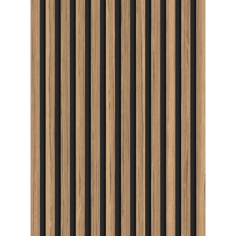 Mexen Lam-B vzorek nástěnných lamel, deska HDF 4 mm, technická dýha, Světlý Ořech - S100-017-S