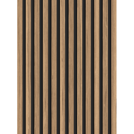 Mexen Lam-B vzorek nástěnných lamel, deska HDF 4 mm, technická dýha, Světlý Ořech - S100-017-S