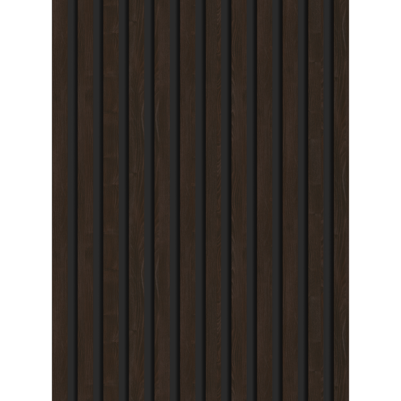 Mexen Lam-B vzorek nástěnných lamel, HDF deska 4 mm, technická dýha, Hnědý Eben - S100-022-S